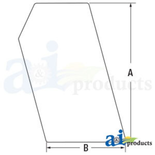 A & I Products Glass, Side, Stationary  LH / RH 37" x23" x2" A-6702731